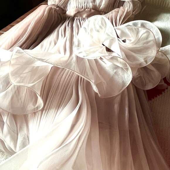 strapless pleated wave dress - Picture 14 of 15